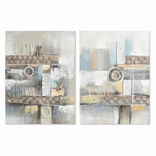 Slika DKD Home Decor Apstraktno moderan (60 x 3 x 80 cm) (2 kom.) Cijena