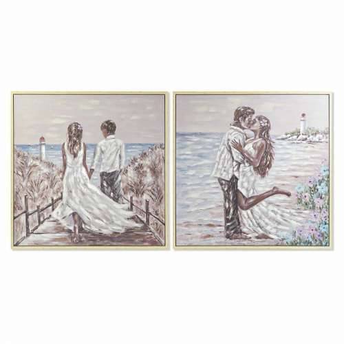 Slika DKD Home Decor Plaža (100 x 4 x 100 cm) (2 kom.) Cijena