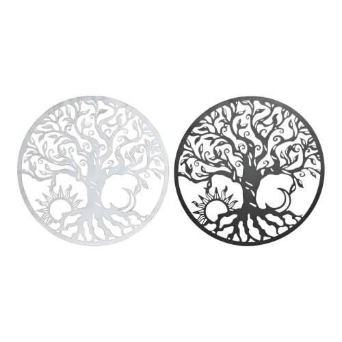 Zidni Ukras DKD Home Decor Crna Metal Bijela Indijac Jesec (2 kom.) (60 x 1 x 60 cm) Cijena