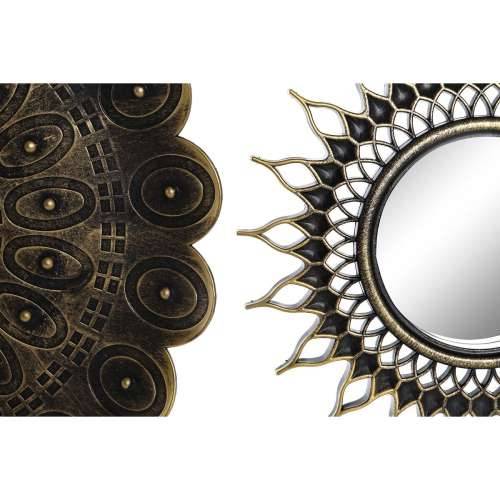 Set Ogledala DKD Home Decor Kristal zlatan PP 2 kom. (35 x 2 x 35 cm) Cijena