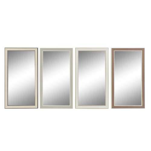 Zidno ogledalo DKD Home Decor Kristal Smeđa Bijela Tamno sivo PS tradicionalan 4 kom. (36 x 2 x 66 cm) Cijena