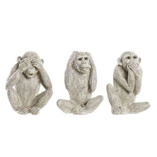 Ukrasna figura DKD Home Decor Bež Bijela Smola (14,5 x 11 x 19 cm) (3 kom.) Cijena