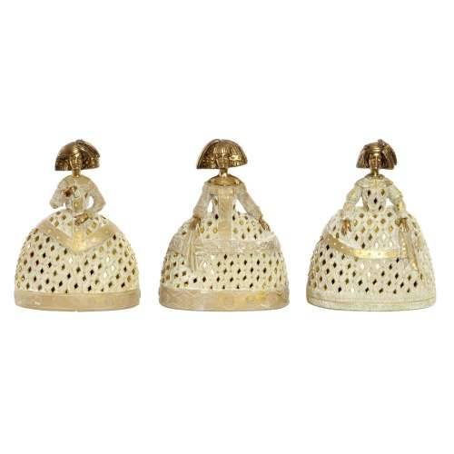Ukrasna figura DKD Home Decor Ogledalo Bež zlatan Smola Dama tradicionalan (18 x 13 x 23 cm) (3 kom.) Cijena