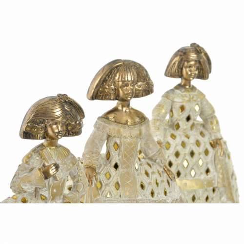 Ukrasna figura DKD Home Decor Ogledalo Bež zlatan Smola Dama tradicionalan (18 x 13 x 23 cm) (3 kom.) Cijena