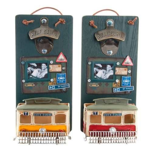 Otvarač boca DKD Home Decor Self Serve Drvo Metal (2 pcs) (26 x 12 x 9 cm) Cijena