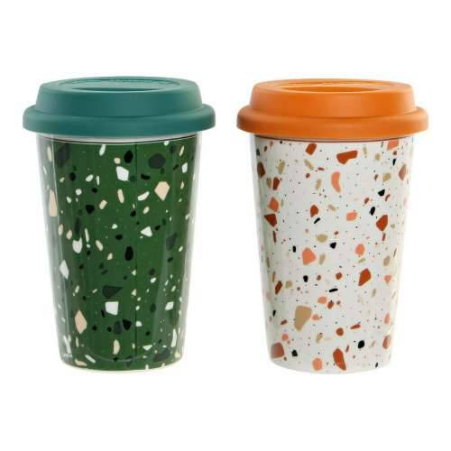 Velika Šalica DKD Home Decor Terrazo Silikon Porculan (400 ml) (4 pcs) Cijena