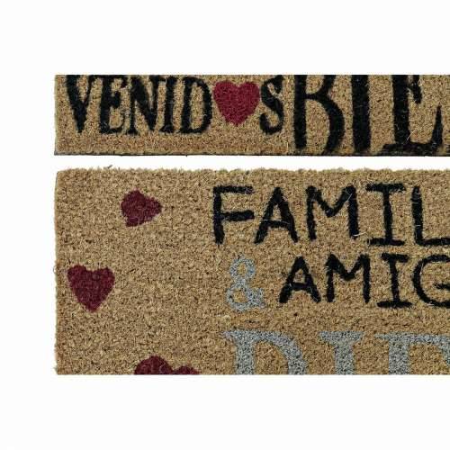 Prostirač DKD Home Decor Crvena Crna Smeđa Guma 2 kom. gradski Kokosova vlakna (60 x 40 x 1,5 cm) Cijena