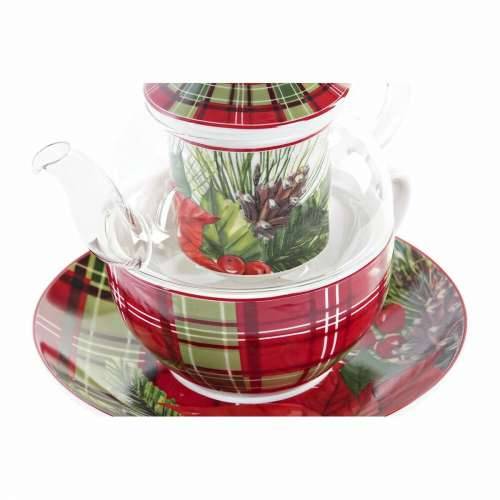 Čajnik DKD Home Decor 1 Šalica Filtar Kristal Porculan (250 ml) Cijena