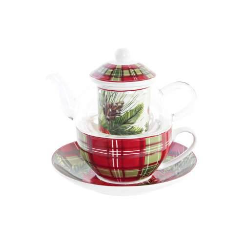 Čajnik DKD Home Decor 1 Šalica Filtar Kristal Porculan (250 ml) Cijena