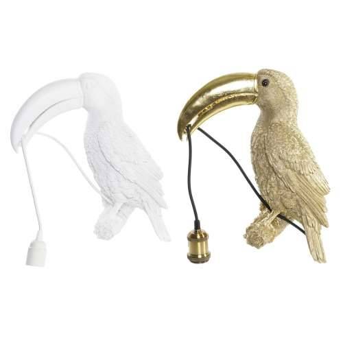 Zidna svjetiljka DKD Home Decor zlatan Bijela Smola 220 V 50 W (26 x 19,5 x 44 cm) (2 kom.) Cijena