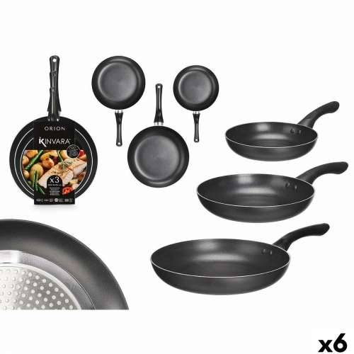 Set tava Kinvara 1 Crna Aluminij bakelit 20 x 4 cm 28 x 5 cm 24 x 4,5 cm (6 kom.) Cijena