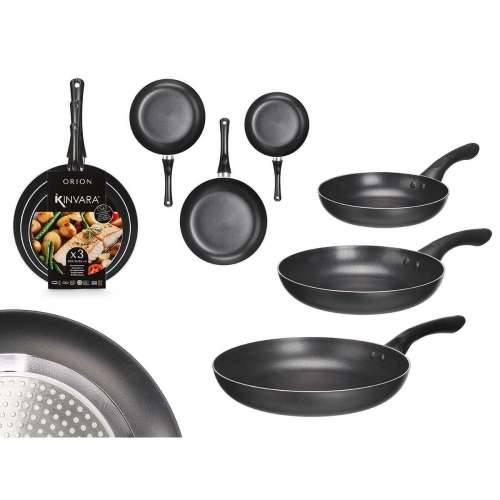 Set tava Kinvara 1 Crna Aluminij bakelit 20 x 4 cm 28 x 5 cm 24 x 4,5 cm (6 kom.) Cijena