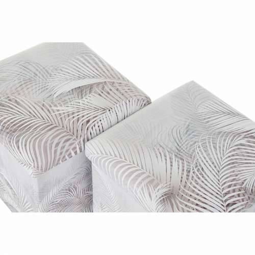 Višenamjenska Kutija DKD Home Decor Sklopiv PU Tropsko (2 kom.) (34 x 34 x 34 cm) Cijena