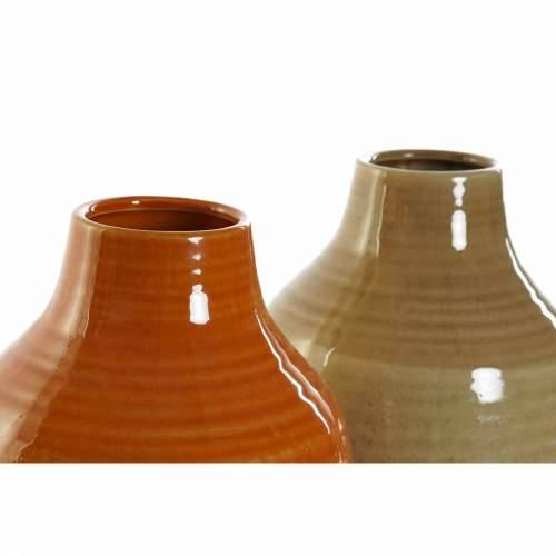 Vrč DKD Home Decor Porculan Smeđa Oranžna (2 kom.) (17 x 17 x 27 cm) Cijena