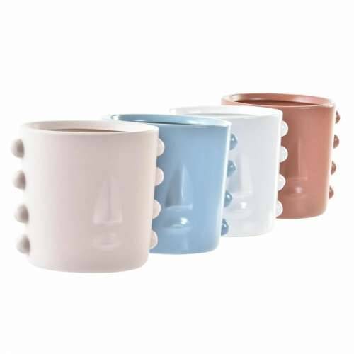 Tegla za biljke DKD Home Decor Lice Gres Keramika (15 x 13 x 12,5 cm) (4 kom.) Cijena