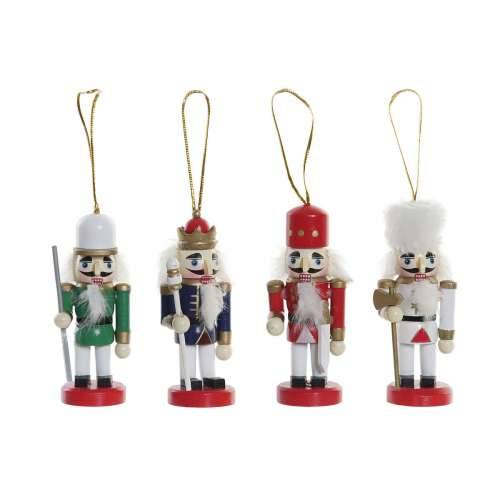 Božićni ukras DKD Home Decor Drvo Drobilica za Orahe (3 x 3 x 10 cm) (4 kom.) Cijena