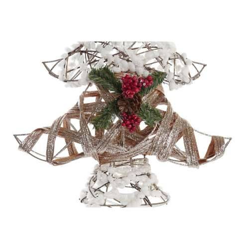 Pom de Crăciun DKD Home Decor zlatan Bijela Ratan (32 x 10 x 56 cm) (2 kom.) Cijena