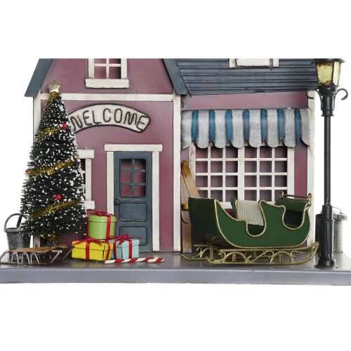 Božićni ukras DKD Home Decor Metal PVC kuća (30 x 12,5 x 40 cm) (2 kom.) Cijena