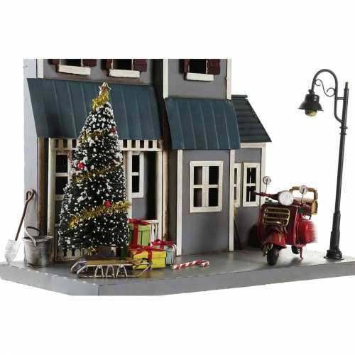 Božićni ukras DKD Home Decor Metal PVC kuća (30 x 12,5 x 40 cm) (2 kom.) Cijena