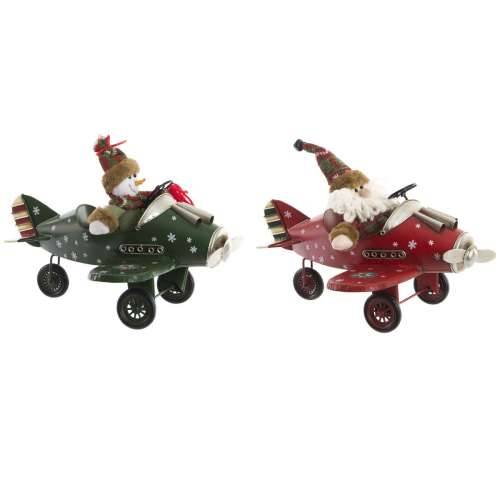 Božićni ukras DKD Home Decor Avion Metal (36,5 x 23 x 25 cm) (2 kom.) Cijena
