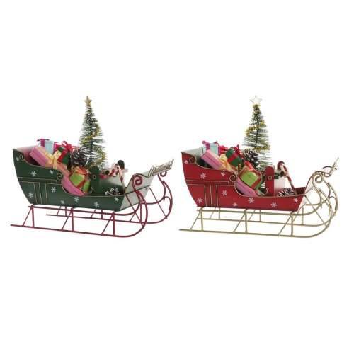 Božićni ukras DKD Home Decor Metal Poliester (28 x 13 x 26 cm) (2 kom.) Cijena