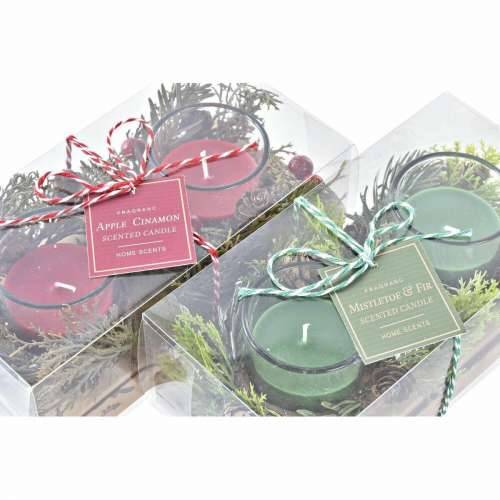 Set Svijeća DKD Home Decor Crăciun (5,5 x 5,5 x 6 cm) (2 kom.) Cijena