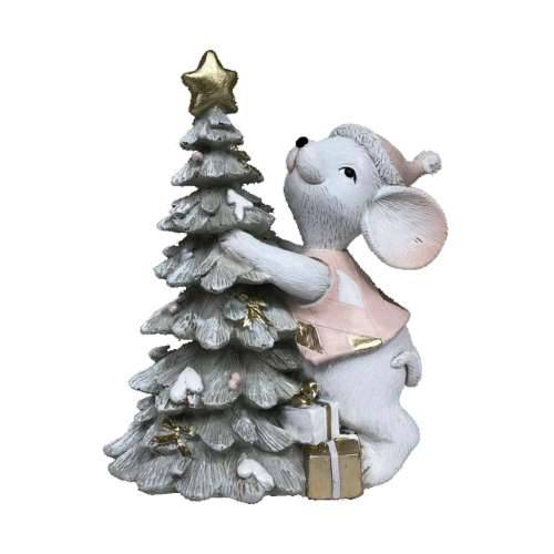 Božićni ukras DKD Home Decor Miš Smola (10 x 6,5 x 11 cm) (2 kom.) Cijena