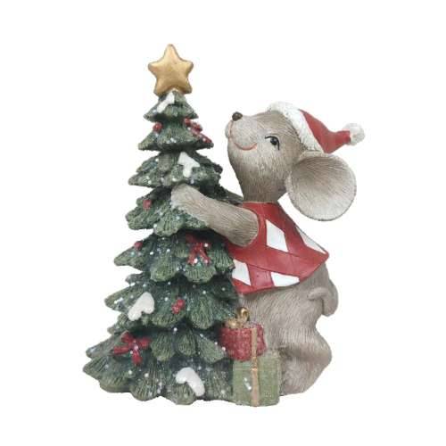 Božićni ukras DKD Home Decor Miš Smola (10 x 6,5 x 11 cm) (2 kom.) Cijena