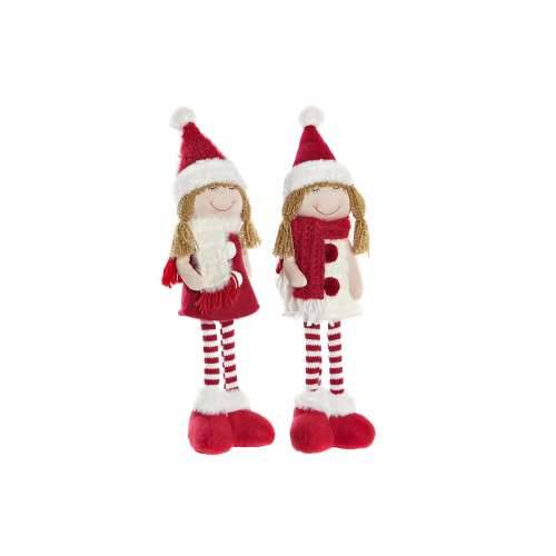 Ukrasna figura DKD Home Decor Crăciun Lutka Poliester djevojčice (11 x 7 x 43 cm) (2 kom.) Cijena