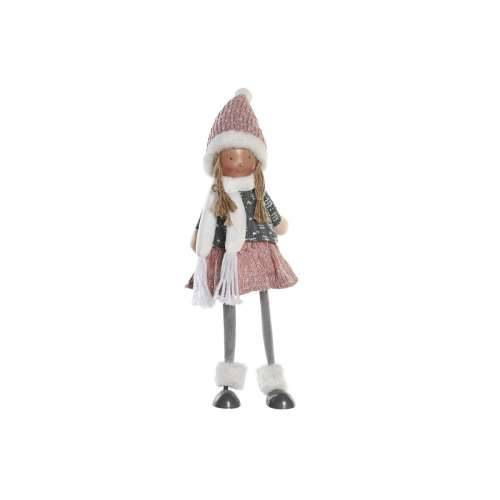 Ukrasna figura DKD Home Decor Crăciun Lutka Poliester djevojčice (15 x 9 x 43 cm) (2 kom.) Cijena
