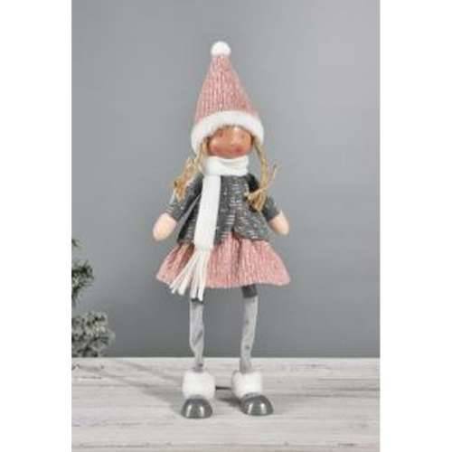 Ukrasna figura DKD Home Decor Crăciun Lutka Poliester djevojčice (15 x 9 x 43 cm) (2 kom.) Cijena