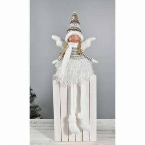 Ukrasna figura DKD Home Decor Crăciun Vila Poliester Anđeo (22 x 15 x 48 cm) (2 kom.) Cijena