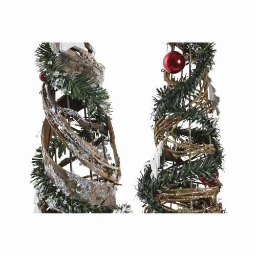 Pom de Crăciun DKD Home Decor Prirodno Crvena Metal Zelena (14 x 14 x 51 cm) (2 kom.) Cijena