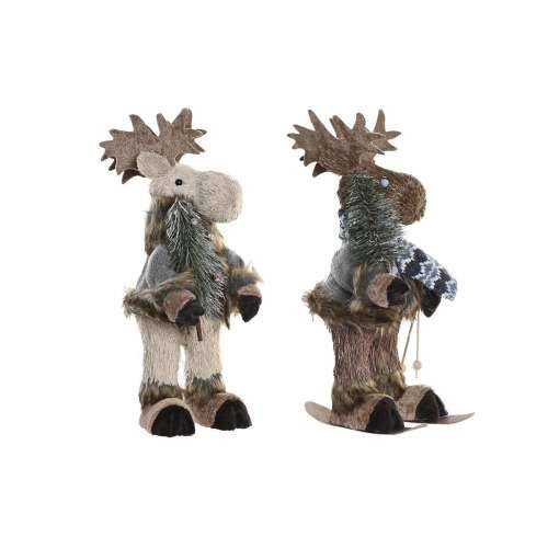 Ukrasna figura DKD Home Decor Crăciun Sob Prirodno polistiren (15 x 16 x 35 cm) (2 kom.) Cijena