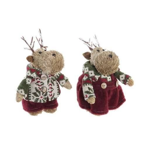 Božićni ukras DKD Home Decor Poliester Sob (9 x 12 x 15 cm) (2 kom.) Cijena