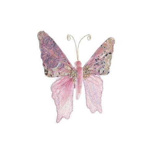 Božićni ukras DKD Home Decor Poliester Metulj (22 x 3 x 18 cm) (2 kom.) Cijena