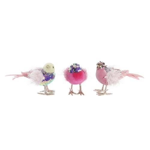 Božićni ukras DKD Home Decor Poliester Putns (18 x 8 x 13 cm) (3) (3 kom.) Cijena