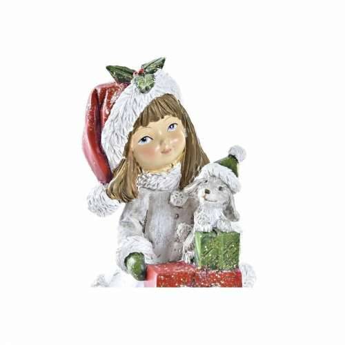 Božićni ukras DKD Home Decor Smola djevojčice (6,5 x 6,5 x 12 cm) (2 kom.) Cijena