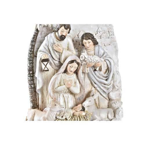 Božićne jaslice DKD Home Decor zlatan Krema Smola Pisana (18 x 9 x 25,5 cm) (2 kom.) Cijena