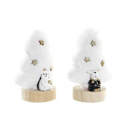 Božićni ukras DKD Home Decor drvo Poliester MDF Smola (12 x 8 x 15,5 cm) (2 kom.) Cijena