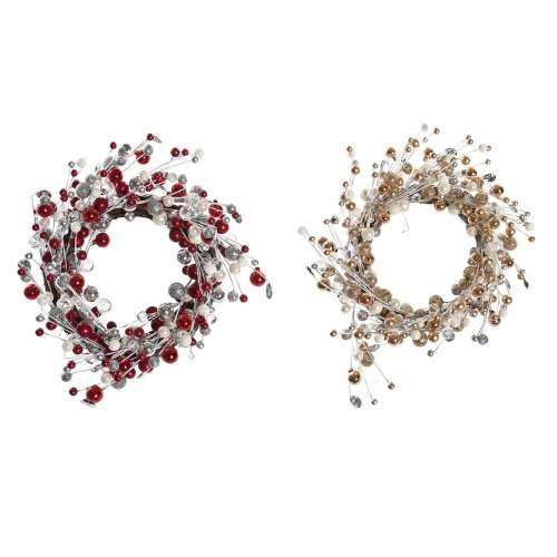 Coroană de Crăciun DKD Home Decor Metal Poliester (40 x 10 x 40 cm) (2 kom.) Cijena