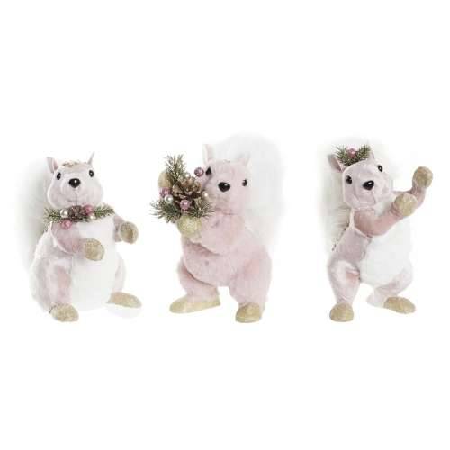 Božićni ukras DKD Home Decor Poliester Vjeverica (13 x 16 x 21 cm) (3) (3 kom.) Cijena