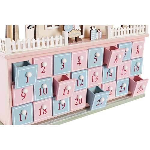 Kalendar Advent DKD Home Decor Drvo kuća (32 x 8 x 33 cm) (2 kom.) Cijena