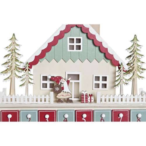 Kalendar Advent DKD Home Decor Drvo kuća (32 x 8 x 33 cm) (2 kom.) Cijena