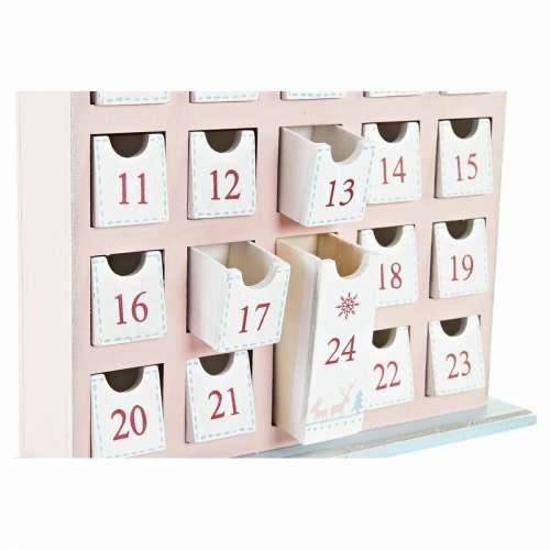Kalendar Advent DKD Home Decor Drvo kuća (27 x 7 x 40 cm) (2 kom.) Cijena