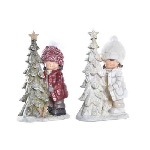 Božićni ukras DKD Home Decor Poliester Smola Šljokice djeca (17 x 11 x 27,5 cm) (2 kom.) Cijena