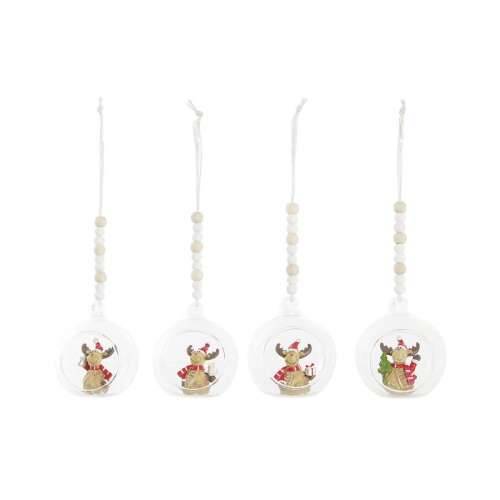 Božićni ukras DKD Home Decor Kristal Smola Sob (7 x 6 x 8 cm) (4 kom.) Cijena