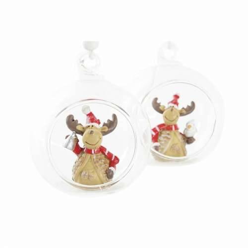 Božićni ukras DKD Home Decor Kristal Smola Sob (7 x 6 x 8 cm) (4 kom.) Cijena