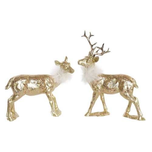 Božićni ukras DKD Home Decor Smola Sob (17,5 x 9 x 22,5 cm) (2 kom.) Cijena