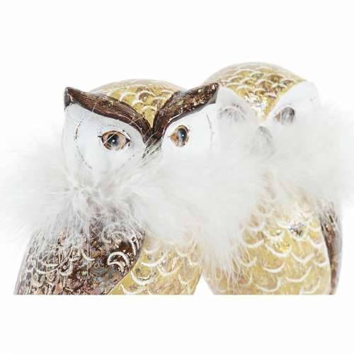 Božićni ukras DKD Home Decor Sova Smola (7,5 x 7,5 x 14 cm) (2 kom.) Cijena